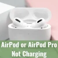 Airpod headphones with open case