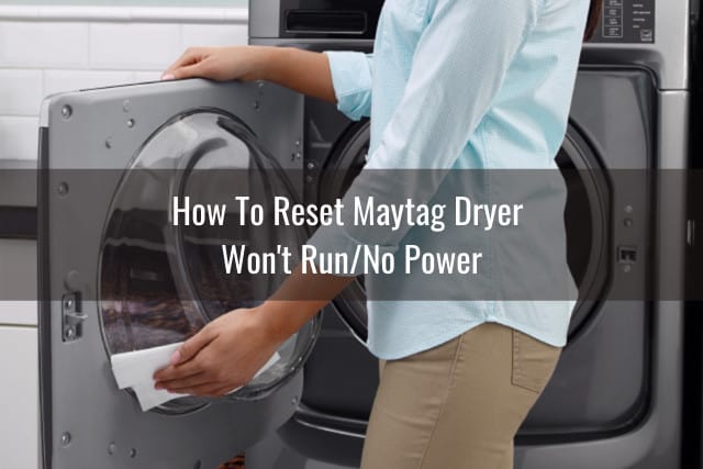 putting clothes inside the dryer