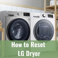 Two gray LG dryer