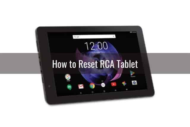 Tablet with white background