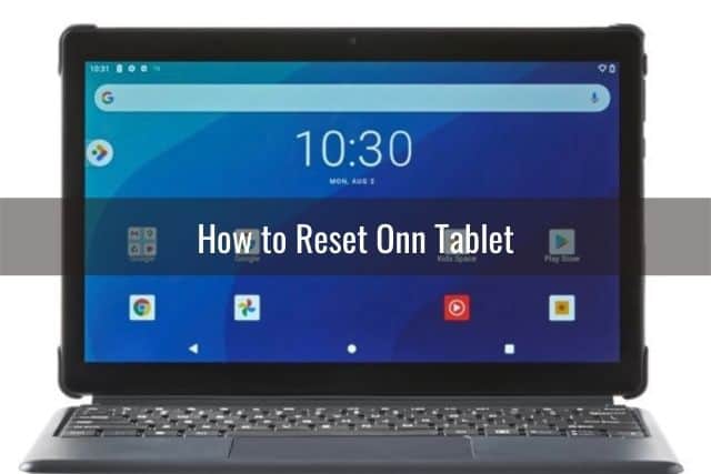 Tablet with portable keyboard attached