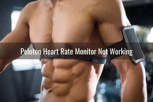 Heart rate monitor worn by male