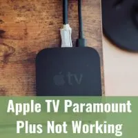 Black apple tv on the table