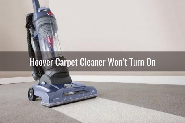Woman cleaning the carpet using Hoover