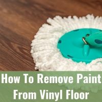Mop cleaning vinyl floor