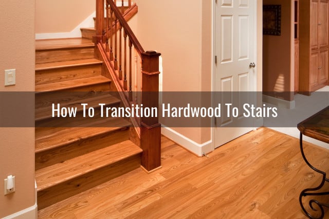 Hardwood floor with stairs