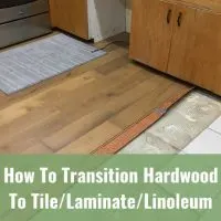 Hardwood floor in the kitchen