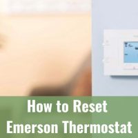 White Thermostat on the wall