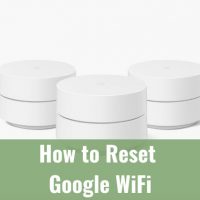 Three white google wifi