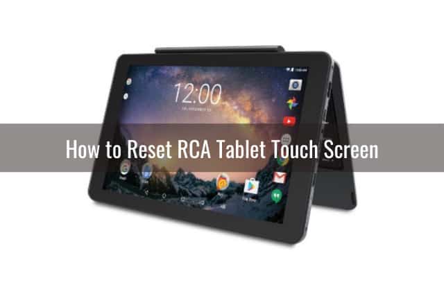 Black tablet on the table
