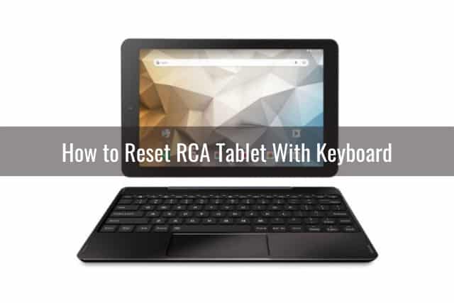 Black tablet with keyboard