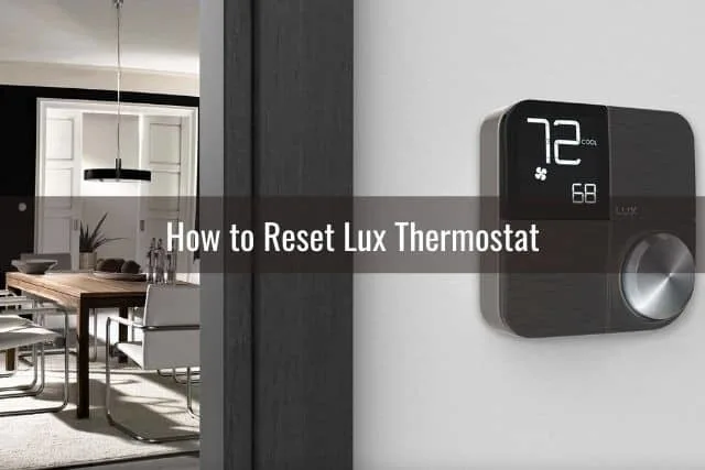 Modern house black thermostat