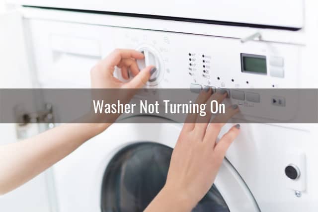 adjusting the washer