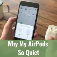 Holding phone wile holding an airpods