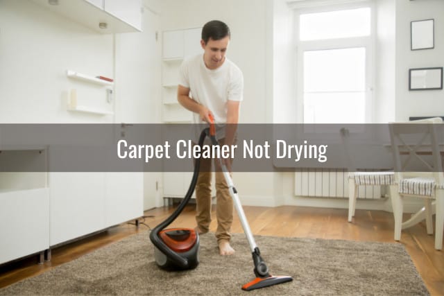 man cleaning the carpet