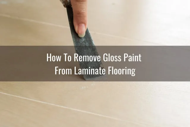 Paint in the laminate floor