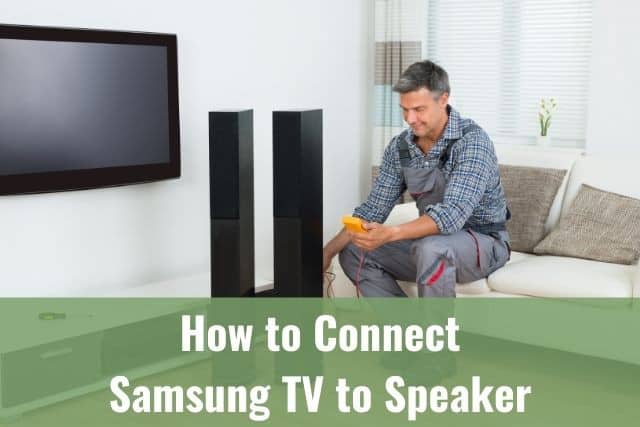 Connecting audio speakers to TV