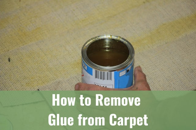 Glue in the carpet