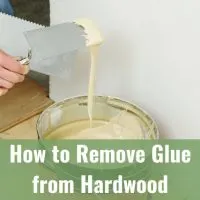 Glue for the hardwood