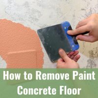 Remove paint in the floor