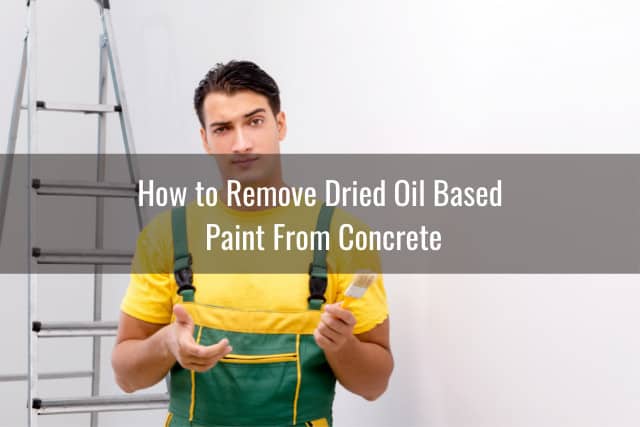 removing dried paint from concrete