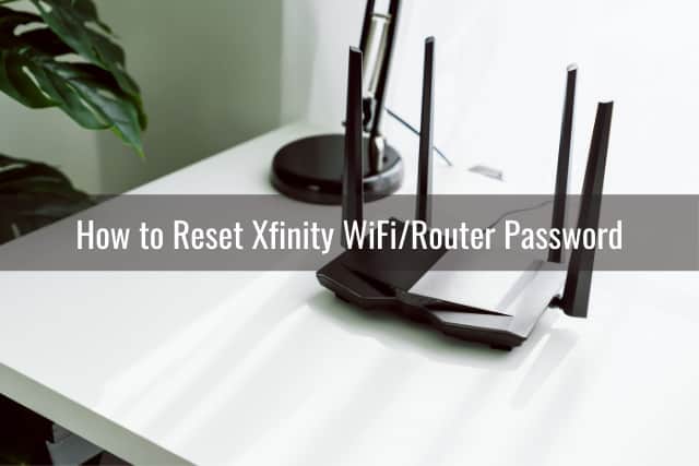 Black wifi router on the table