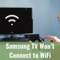 Man connecting TV on wifi