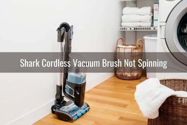 Cordless vacuum sitting upright