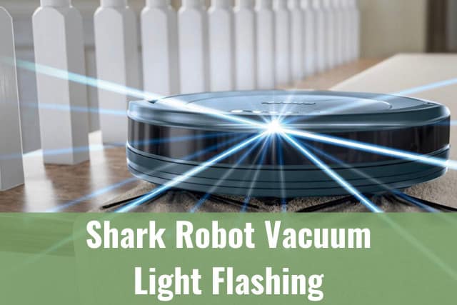 Black vacuum light flashing while cleaning the floor