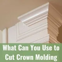 White crown molding on the wall