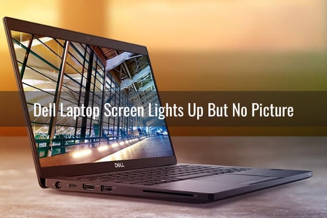 laptop screen lights up but no picture