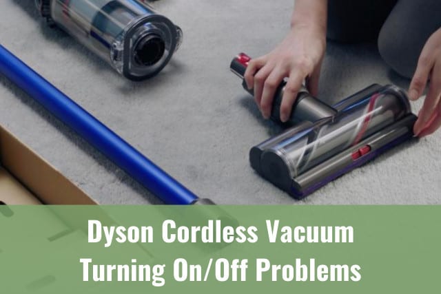 Cordless vacuum on the floor