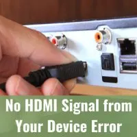 Plugged HDMI in the device