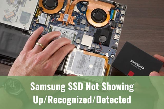 Man fixing SSD samsung