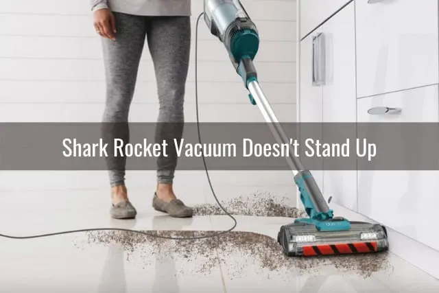 Using vacuum to clean the floor