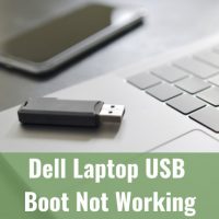 Black USB on the Laptop