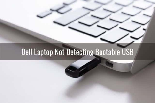 USB thumb drive plugged into laptop