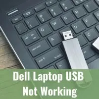 USB on the laptop