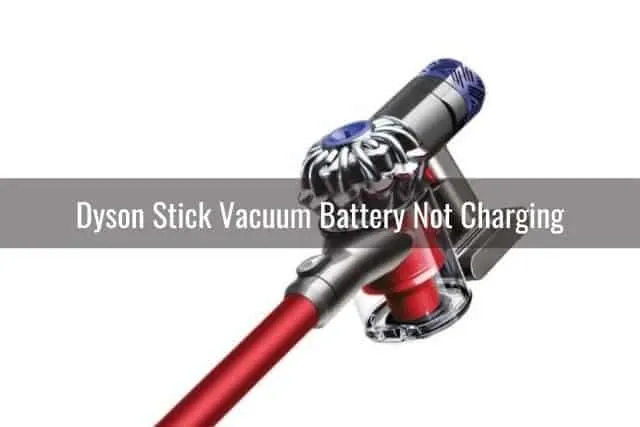 Close up of stick vacuum