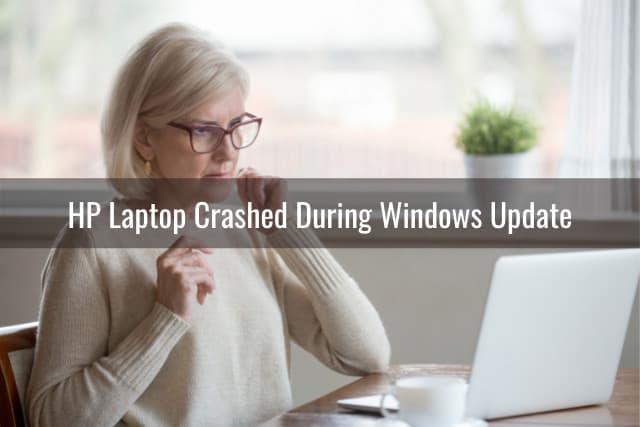 Confused woman looking at his laptop