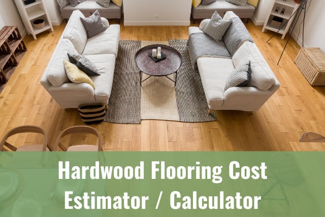 Hardwood flooring in the modern living room