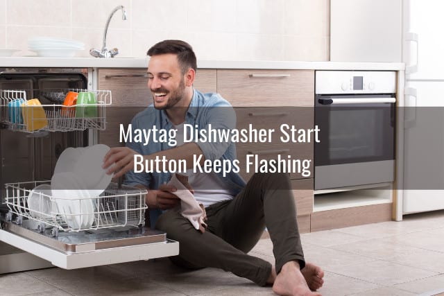 Man putting plates on the dishwasher