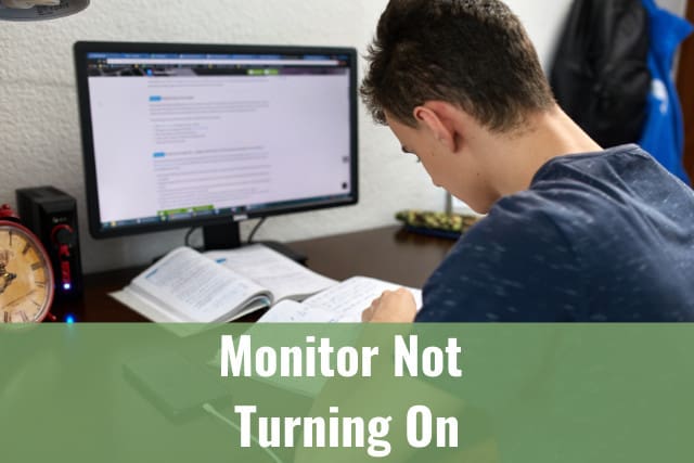 Man studying using the Monitor