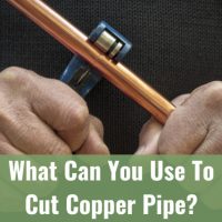 Cutting a copper pipe