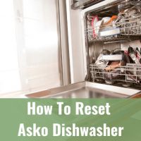White dishwasher in the kitchen
