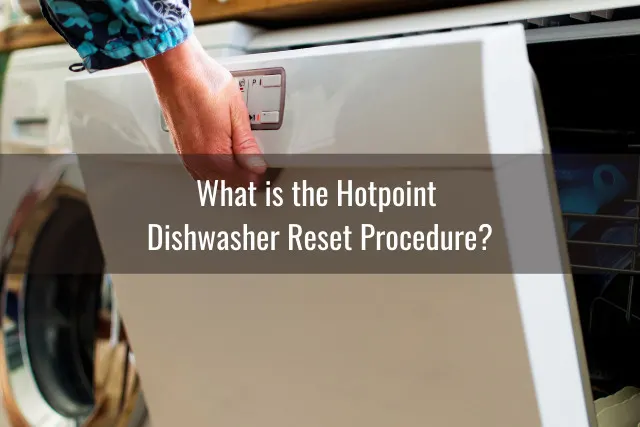 Checking the dishwasher