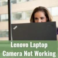 Woman using black laptop