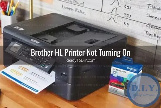 Black lates printer in the desk