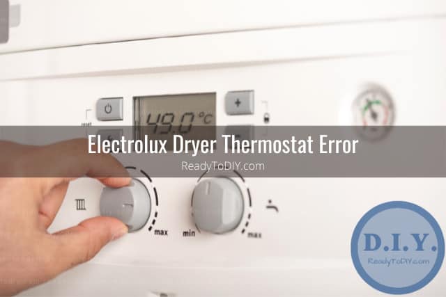 Adjusting the button of the dryer