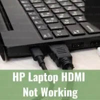 Black hdmi in laptop